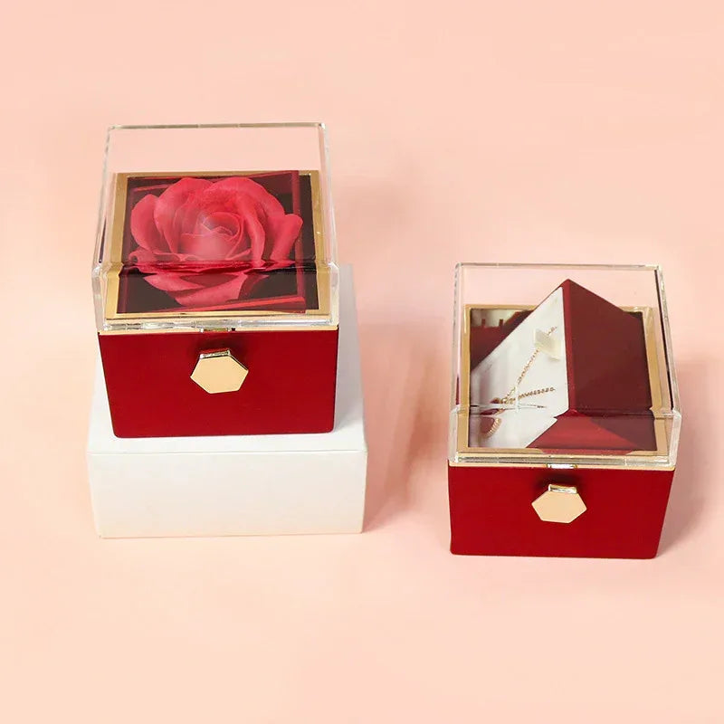 rotating-soap-flower-rose-gift-box - Viexta