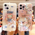 Cute Blu Ray Epoxy Lanyard iPhone Case - Viexta
