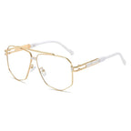 Luxury Fashion Metal Sun-Protective Sunglasses - Viexta