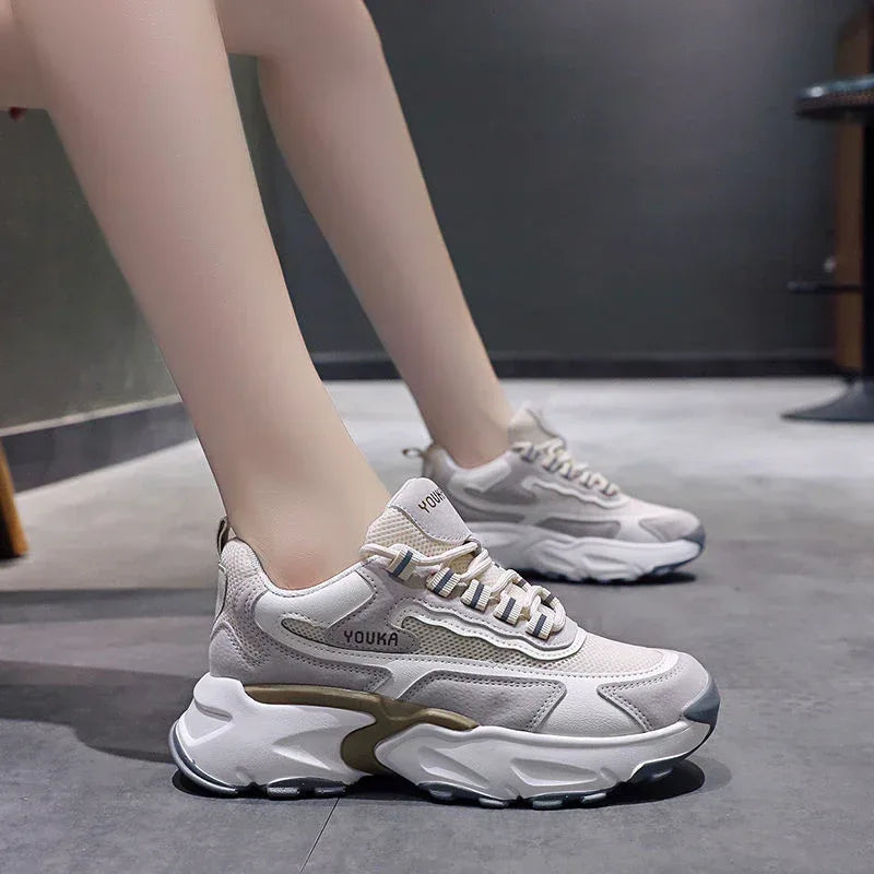 Mesh Breathable Casual Sneakers - Viexta