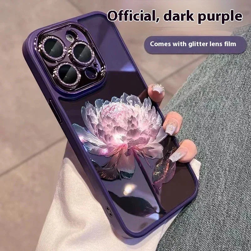 epiphyllum-glitter-lens-protector-iphone-case - Viexta