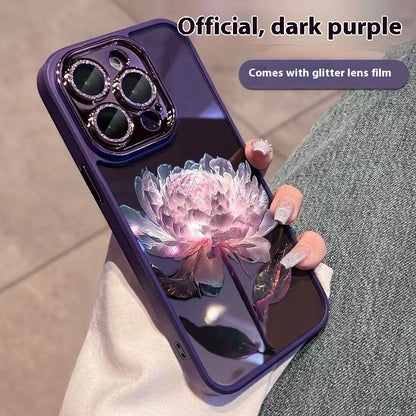 Epiphyllum Glitter Lens Protector iPhone Case