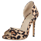Women Summer Leopard Print Stiletto Heels