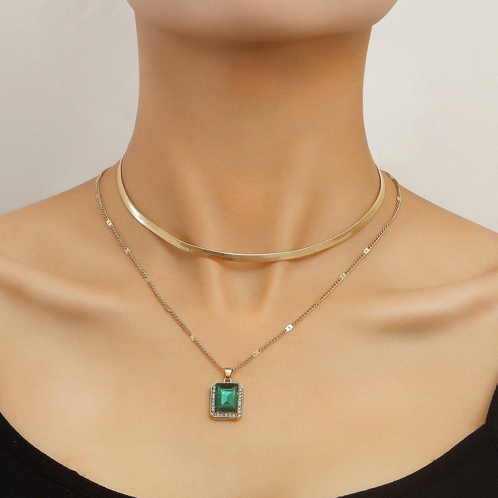 Snake Collar-Bone Double-layer Clavicle Chain - Viexta