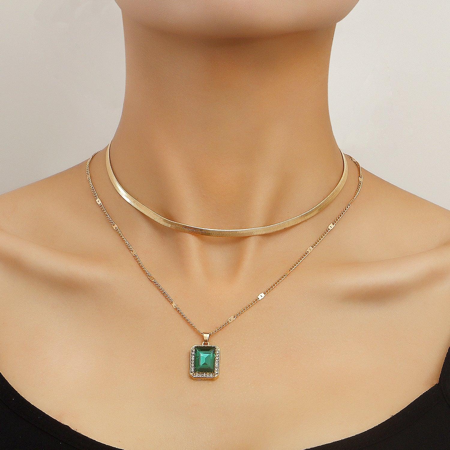Snake Collar-Bone Double-layer Clavicle Chain - Viexta