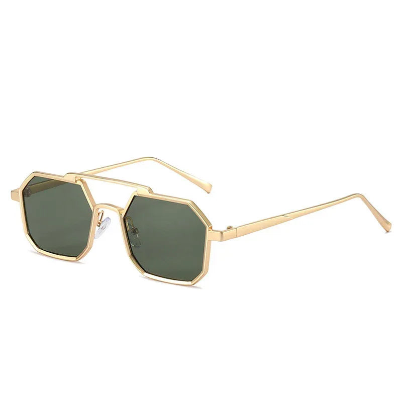 Top Bar Geometric Frame Fashion Glasses - Viexta