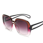 Large frame sunglasses with gradient - Viexta