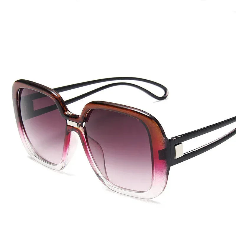 Large frame sunglasses with gradient - Viexta