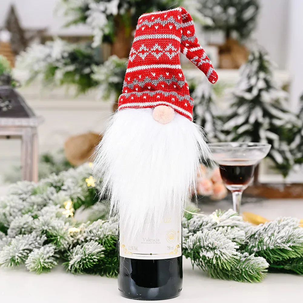 christmas-decorations-christmas-wine-bottle-socks - Viexta
