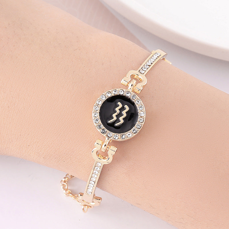 Stainless Steel 12 Constellation Bracelet