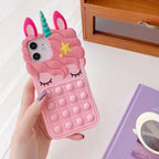 Cartoon Bubble Eyelashes Animal Multi-model Silicone iPhone Case - Viexta
