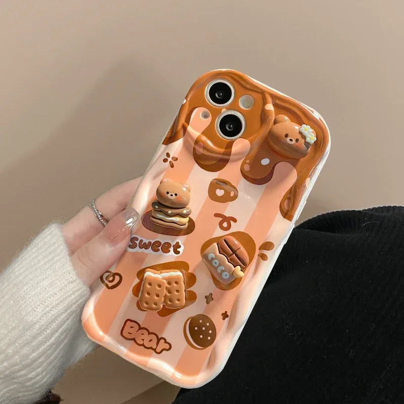 Chocolate Doll Lanyard iPhone Case - Viexta