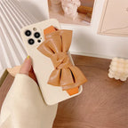 Bowknot Leather Wristband iPhone Case - Viexta