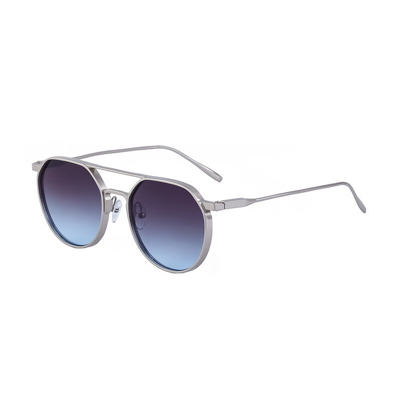 Metal Double Beam Vintage Sunglasses