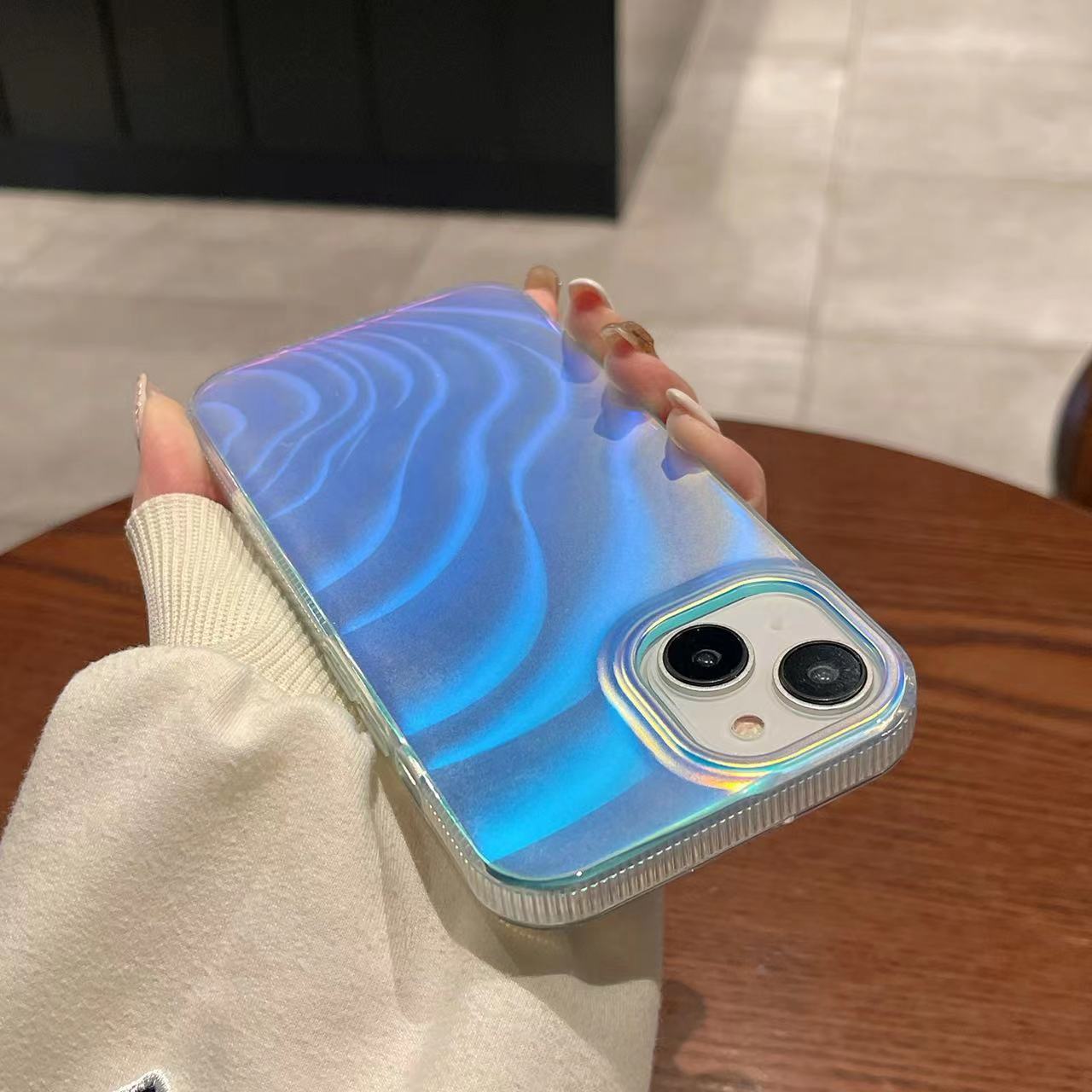 Aurora Wave Laser iPhone Case