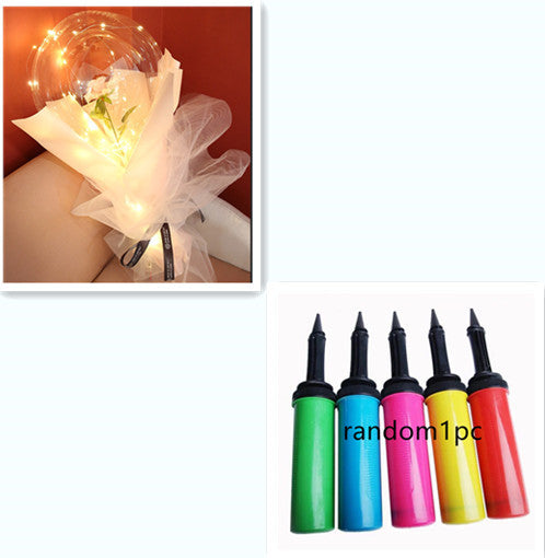 LED Luminous Balloon Rose Bouquet