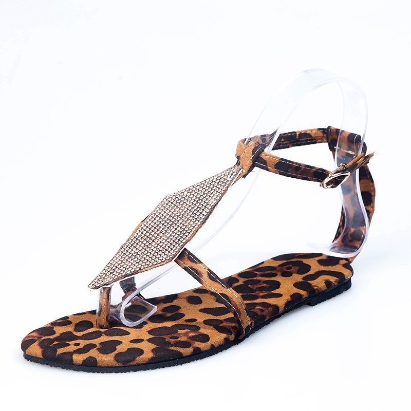 Rhinestone flip flops women sandals