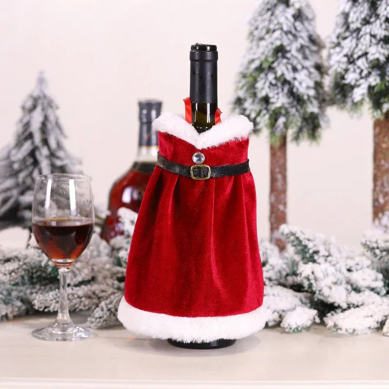 christmas-decorations-christmas-wine-bottle-socks - Viexta
