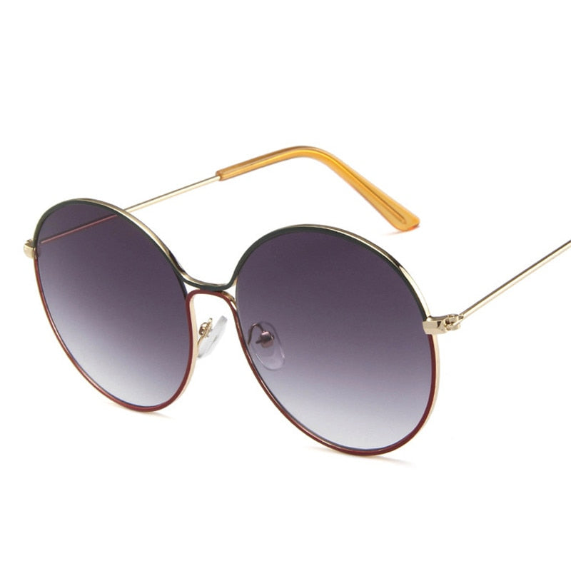 Round Large Frame Sunglasses