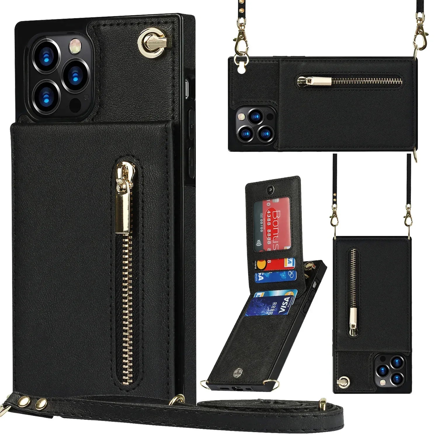 Crossbody XR Zipper iPhone Cover - Viexta