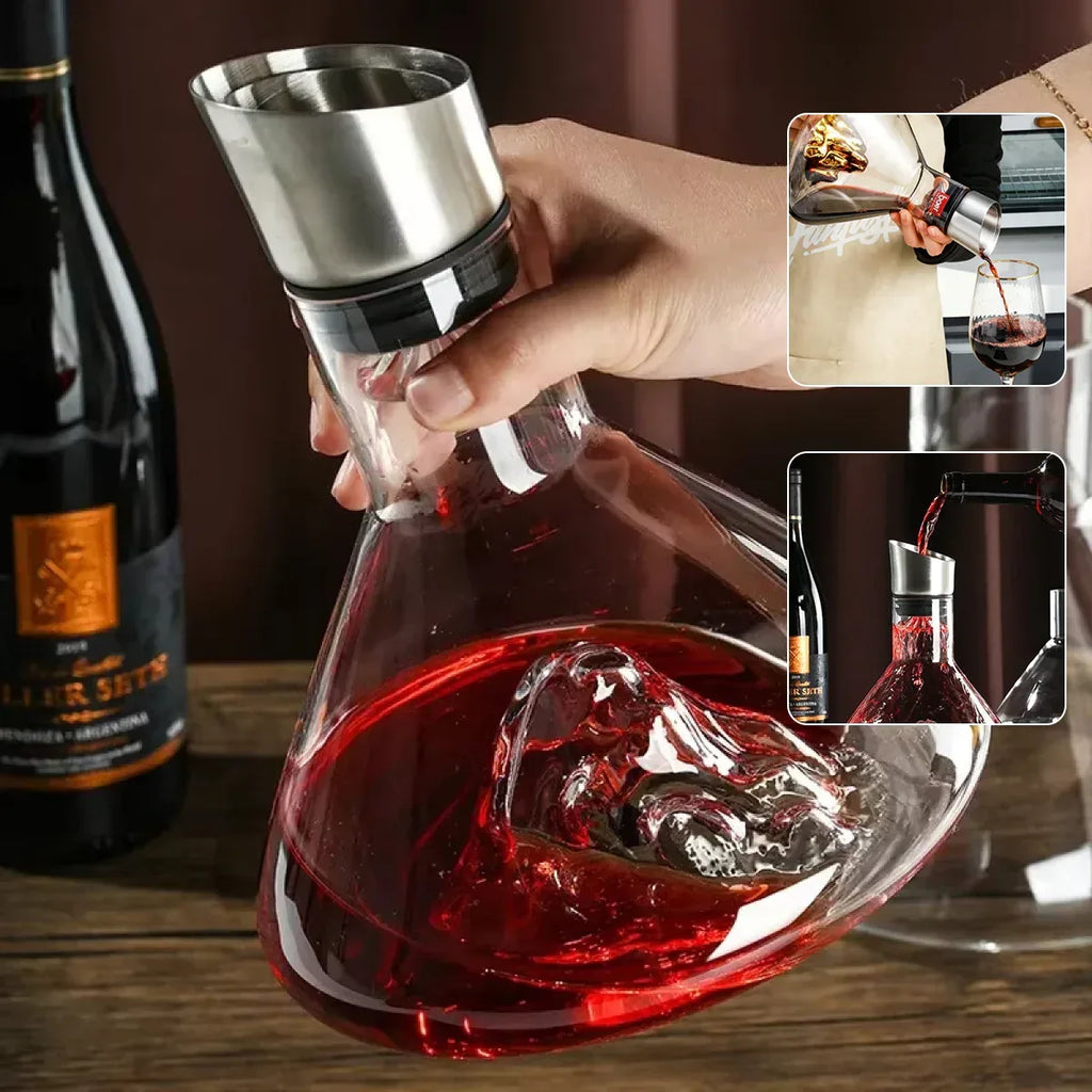 Iceberg Waterfall Crystal Glass Wine - Viexta
