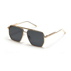 Retro Double Beam Large Frame Sunglasses - Viexta