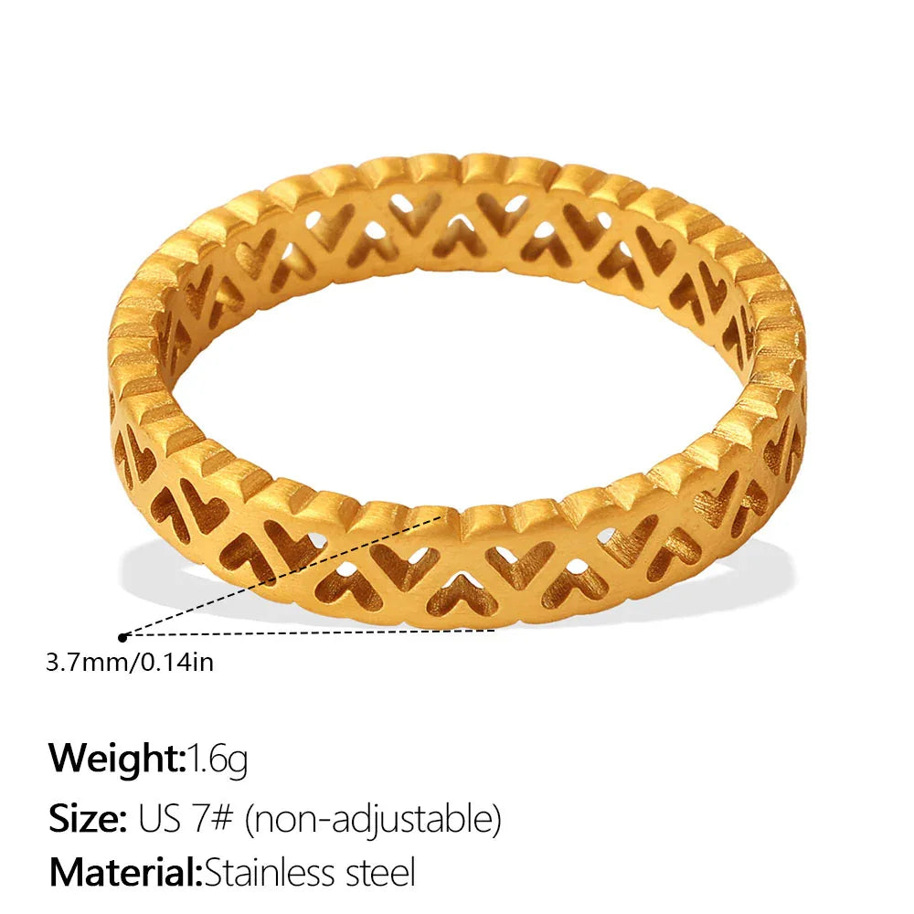 Cube Multi-Layer Diamond-Inlaid Zircon Ring