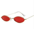 Metal Sunglasses Elliptical Sunglasses - Viexta