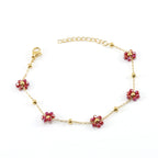 Floral Stainless Steel Bracelet for Women