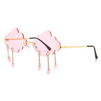 Rimless sunglasses women