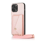 Solid Color Litchi Coin Purse iPhone Case - Viexta