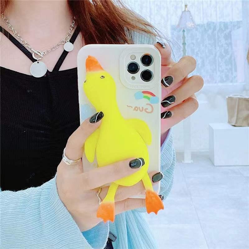 Cartoon Kneading Duck iPhone case - Viexta