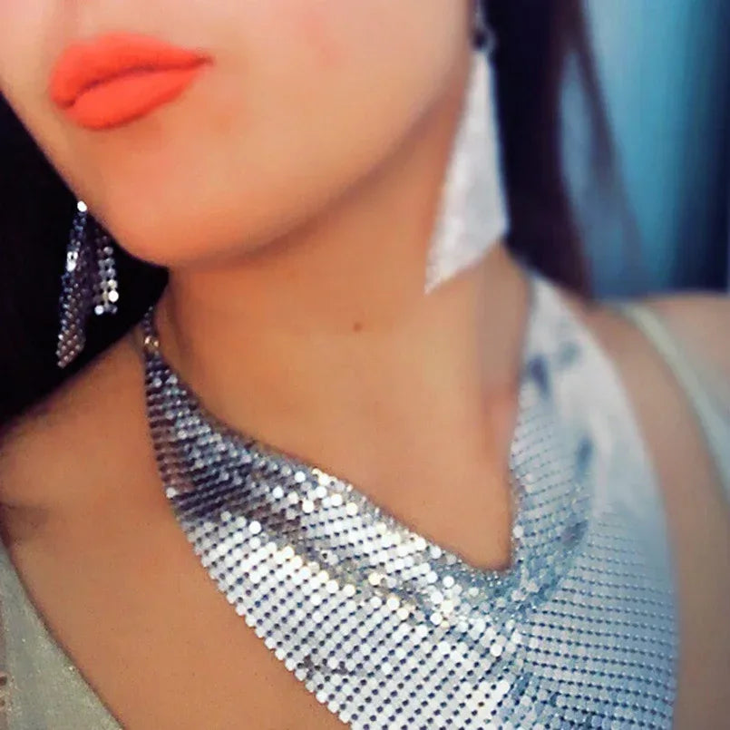 metal-plate-necklace-set - Viexta