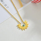 sun-flower-stainless-steel-necklace - Viexta