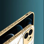 Silicone Embossed Tpu Glass iPhone Case - Viexta
