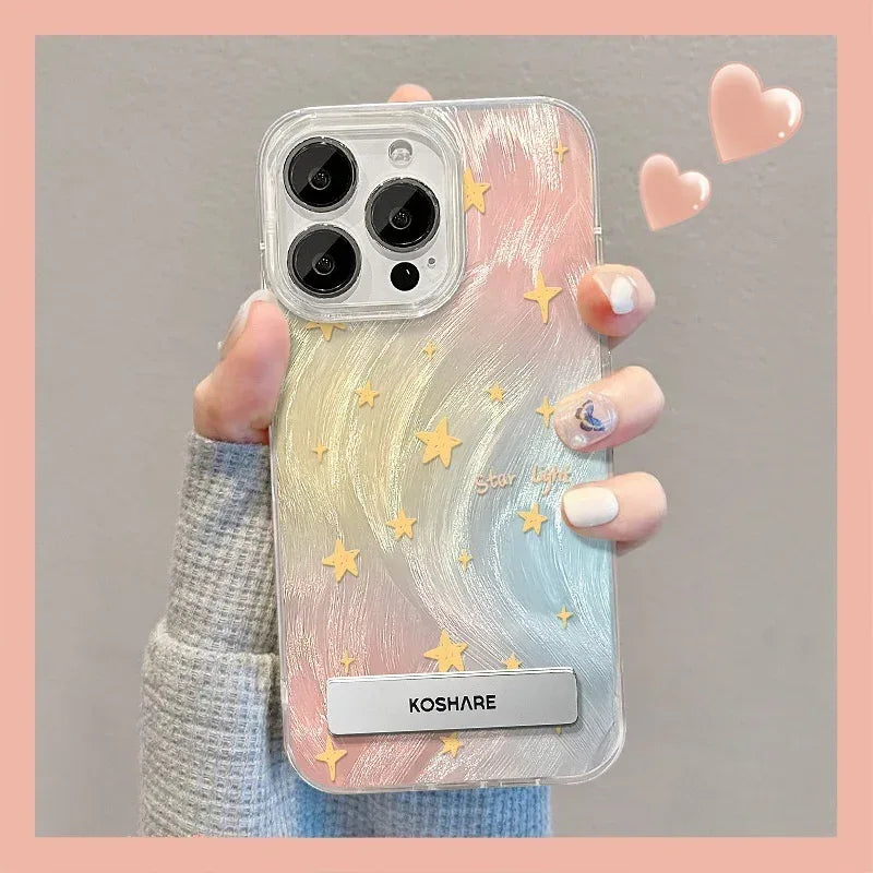 Smudging Star Bracket iPhone Case - Viexta