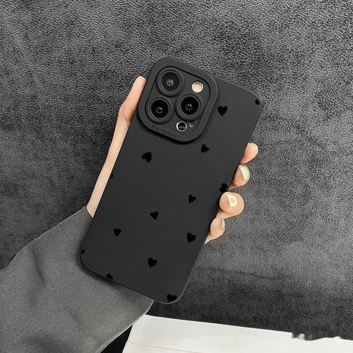 black-with-love-iphone-case-protective - Viexta