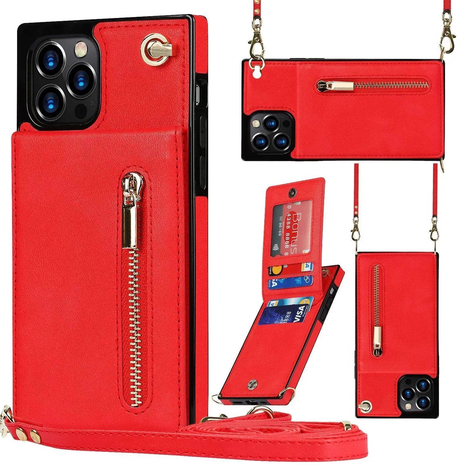 Crossbody XR Zipper iPhone Cover - Viexta