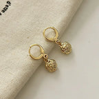 Retro Hong Kong Golden Versatile Earrings - Viexta