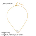 White Zircon 18K Necklace - Viexta