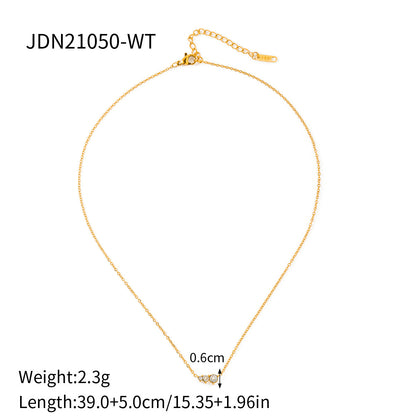 White Zircon 18K Necklace