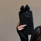 High-grade Black Classic Bow iPhone Case - Viexta