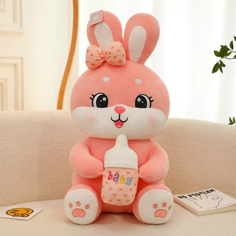 Milk Bottle Rabbit Plush Toy - Viexta