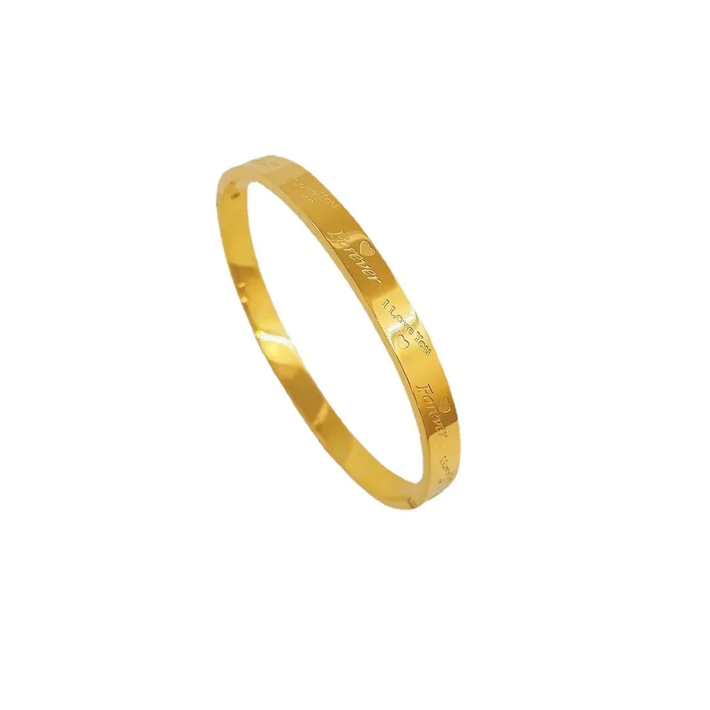 Light Luxury Forever Titanium Steel kada - Viexta