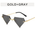 Irregular Ball Diamond Sunglasses Female European and American Fashion Small Frame Sunglasses Trend Frameless Personality Sunglasses