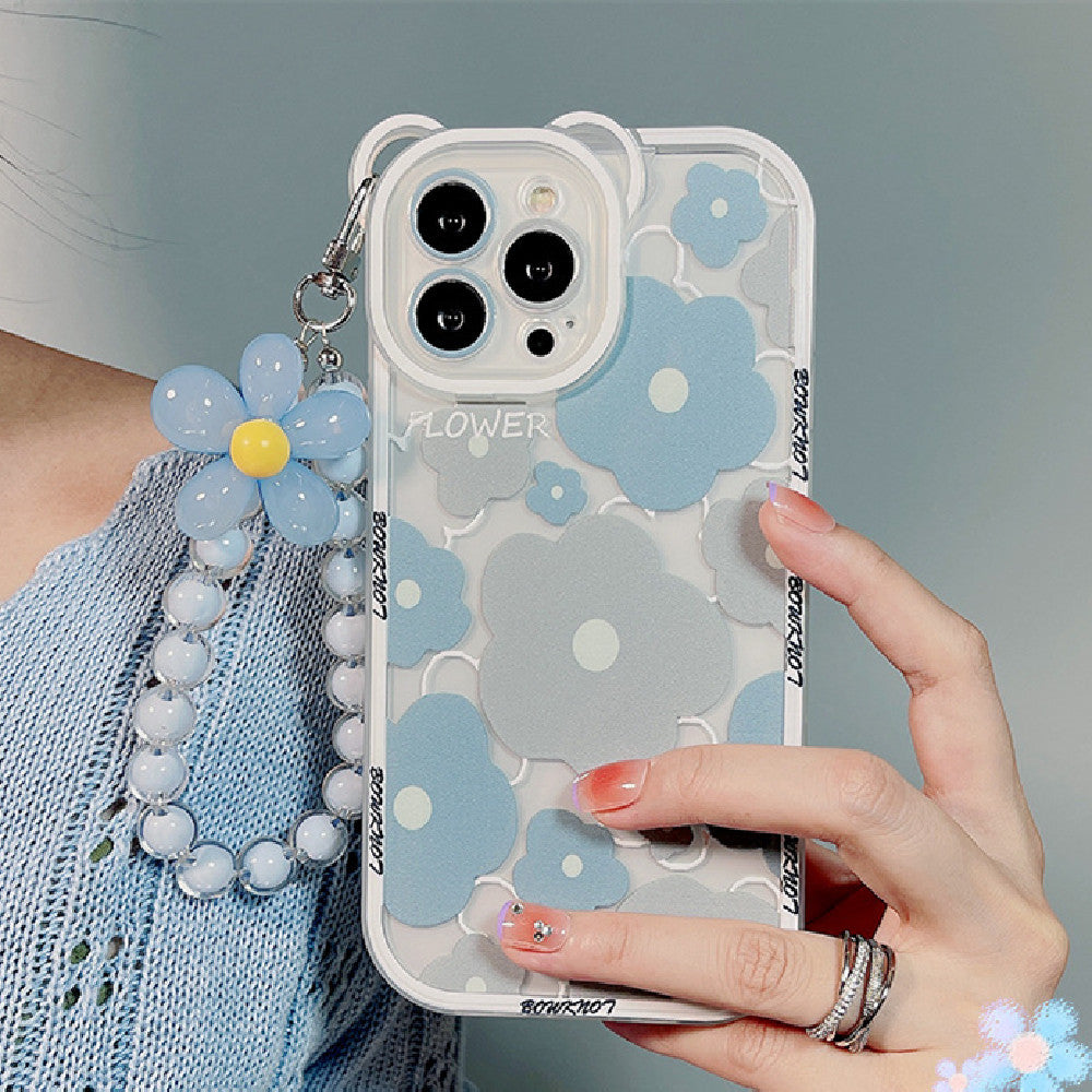 Floral Bear iPhone Case with Charm