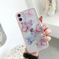 Candy acrylic glitter butterfly iPhone case - Viexta