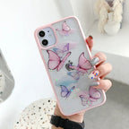 Candy acrylic glitter butterfly iPhone case - Viexta