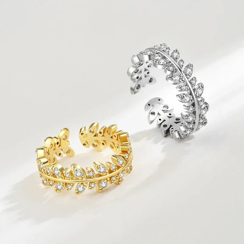 Crystal Studded Finger-rings - Viexta