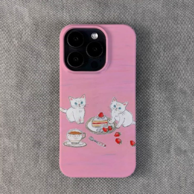 Meow Tea Party iPhone Case
